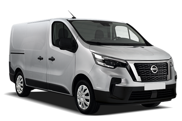 Vue latérale du fourgon NISSAN PRIMASTAR - 2021 – modèle utilitaire gris aménageable